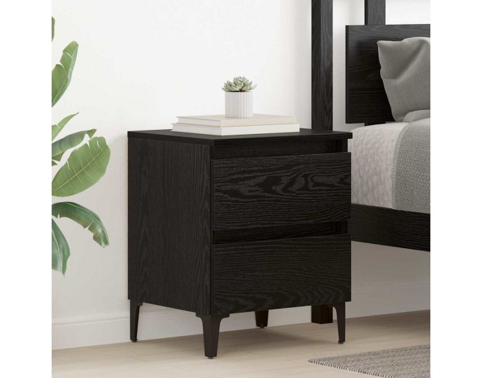 Sonata H Нощен шкаф Черен дъб 40 x 35 x 50 см Инженерно дърво