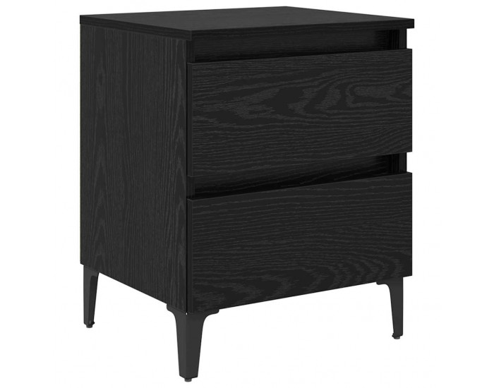 Sonata H Нощен шкаф Черен дъб 40 x 35 x 50 см Инженерно дърво