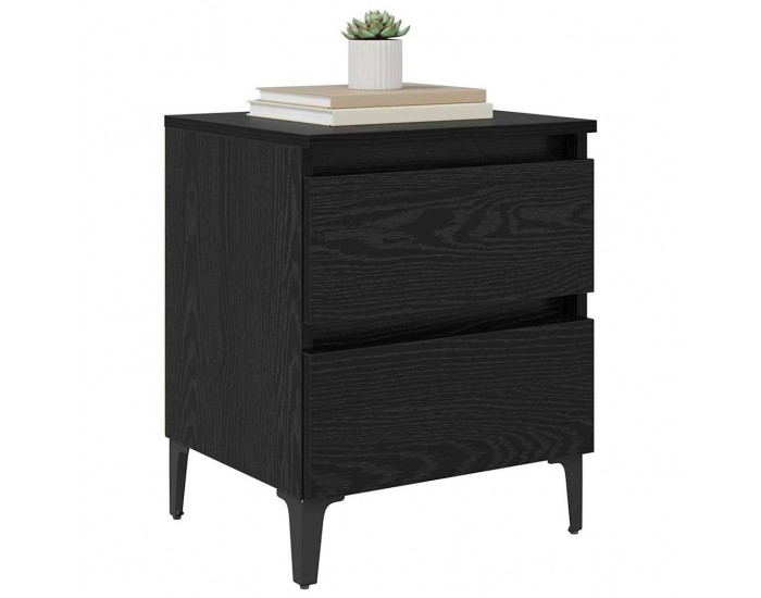 Sonata H Нощен шкаф Черен дъб 40 x 35 x 50 см Инженерно дърво