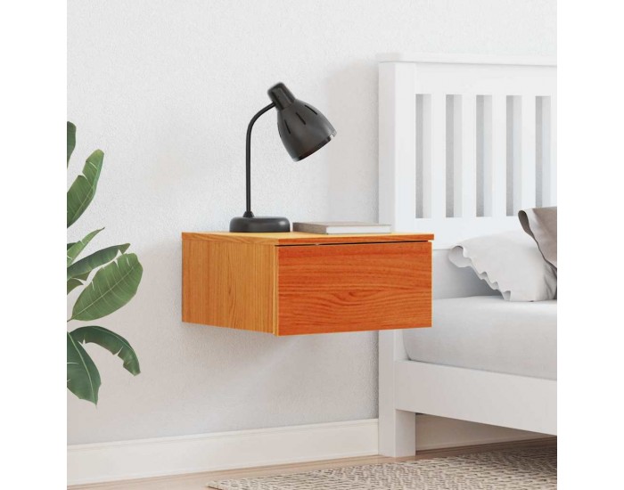 Sonata H Нощно шкафче Восъчнокафяв 37 x 35 x 18.5 см Борово дърво масив