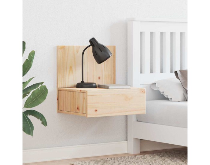 Sonata H Нощно шкафче Кафяво 42 x 32.5 x 40 см Борово дърво масив