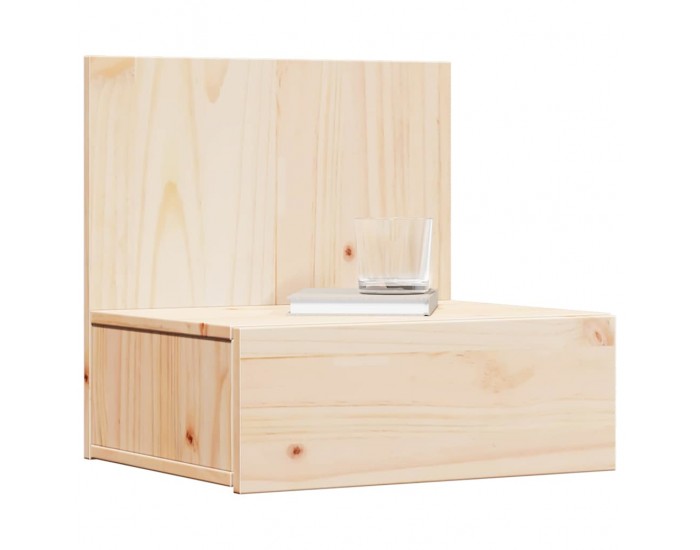 Sonata H Нощно шкафче Кафяво 42 x 32.5 x 40 см Борово дърво масив