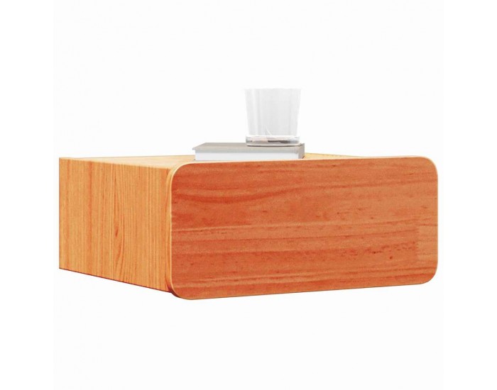 Sonata H Нощно шкафче Восъчнокафяв 39 x 34 x 16.5 см Борово дърво масив