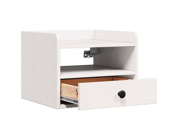 Sonata H Нощно шкафче Бяло 38 x 36 x 29.5 см Борово дърво масив