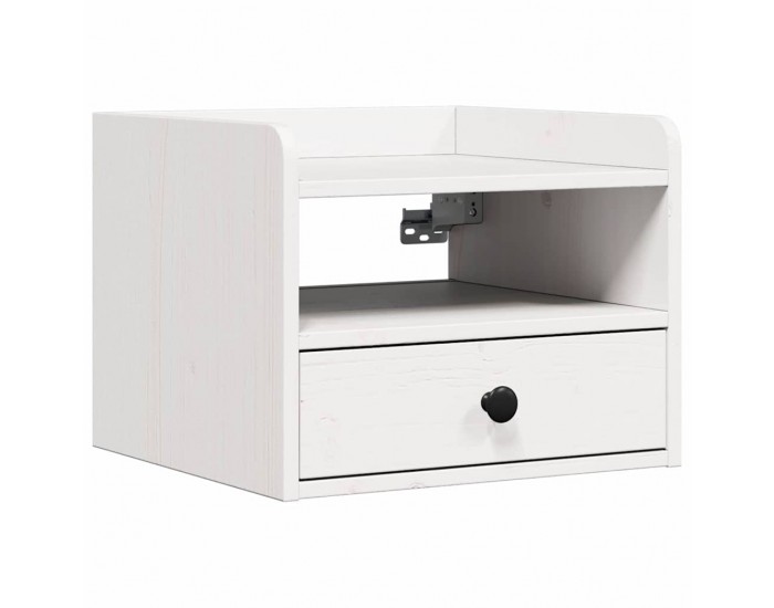 Sonata H Нощно шкафче Бяло 38 x 36 x 29.5 см Борово дърво масив