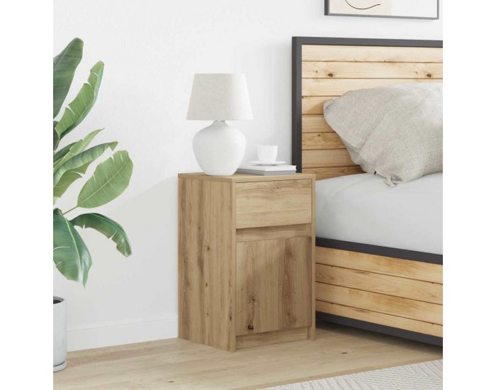 Sonata H LED нощно шкафче дъб артизан 38 x 34 x 61 см Инженерно дърво