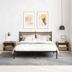 Sonata H Нощен шкаф дъб артизан 40 x 40 x 30 cm Инженерно дърво - Нощни шкафчета