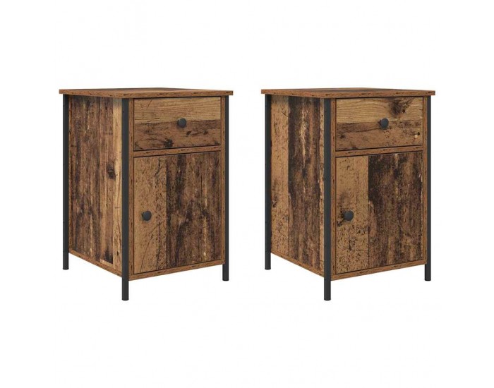 Sonata H Нощен шкаф 2 pcs Старо дърво 40 x 42 x 60 см Инженерно дърво