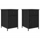 Sonata H Нощен шкаф 2 pcs Черен дъб 40 x 42 x 60 см Инженерно дърво