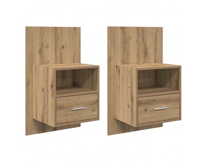 Sonata H Шкаф за легло с чекмедже 2 pcs дъб артизан 48.5 x 32.5 x 80 см