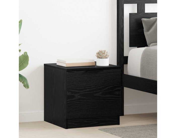 Sonata H Шкаф за легло 2 pcs Черен дъб 40 x 39 x 40 см Инженерно дърво