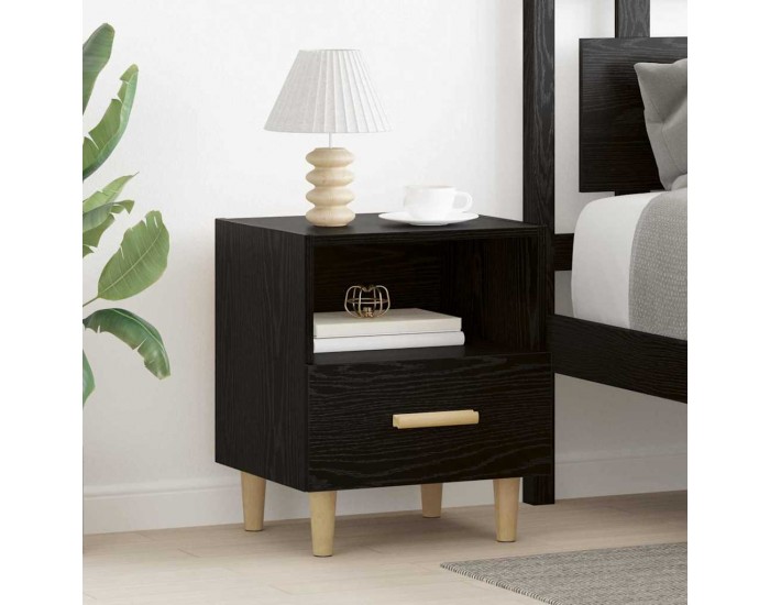 Sonata H Нощен шкаф Черен дъб 40 x 35 x 47.5 см Инженерно дърво