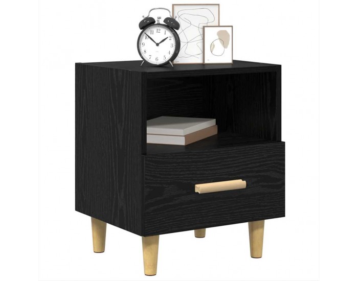 Sonata H Нощен шкаф Черен дъб 40 x 35 x 47.5 см Инженерно дърво