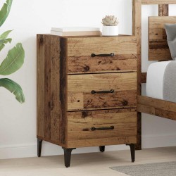 Sonata H Нощен шкаф Старо дърво 40 x 40 x 66 см Инженерно дърво - Нощни шкафчета