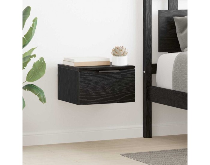 Sonata H Нощен шкаф с чекмедже Черен дъб 34 x 30 x 20 см Инженерно дърво