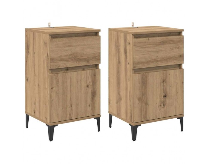 Sonata H Нощен шкаф 2 pcs дъб артизан 40 x 35 x 70 см Инженерно дърво