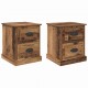 Sonata H Нощен шкаф 2 pcs Старо дърво 39 x 39 x 47.5 см Инженерно дърво