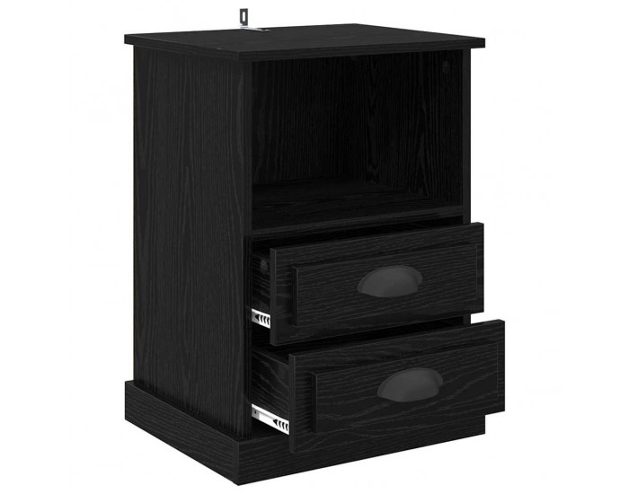 Sonata H Нощен шкаф 2 pcs Черен дъб 43 x 36 x 60 см Инженерно дърво