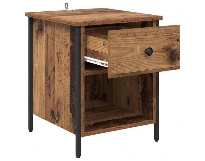 Sonata H Нощен шкаф 2 pcs Старо дърво 40 x 42 x 50 cm Инженерно дърво