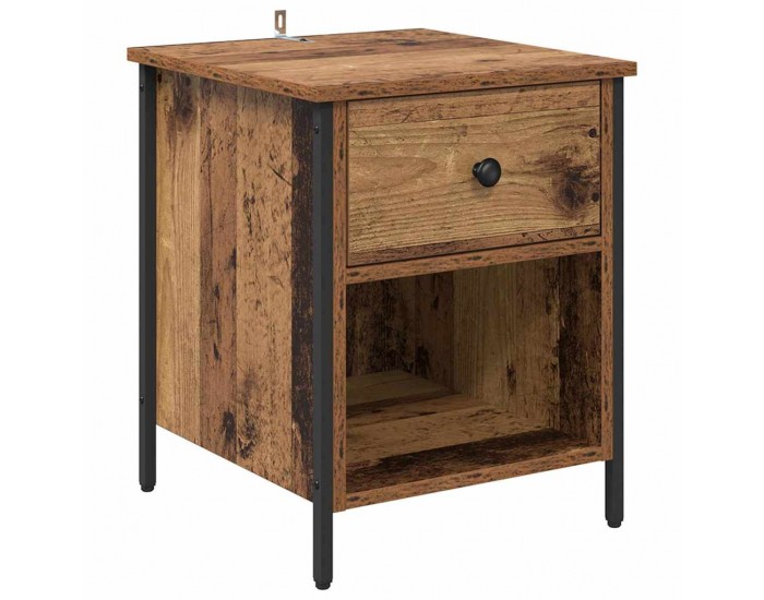 Sonata H Нощен шкаф 2 pcs Старо дърво 40 x 42 x 50 cm Инженерно дърво