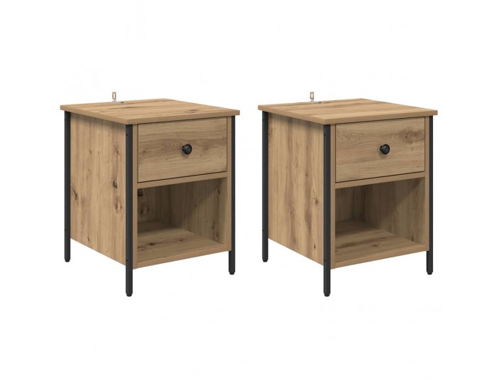 Sonata H Нощен шкаф 2 pcs дъб артизан 40 x 42 x 50 cm Инженерно дърво