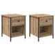 Sonata H Нощен шкаф 2 pcs дъб артизан 40 x 42 x 50 cm Инженерно дърво