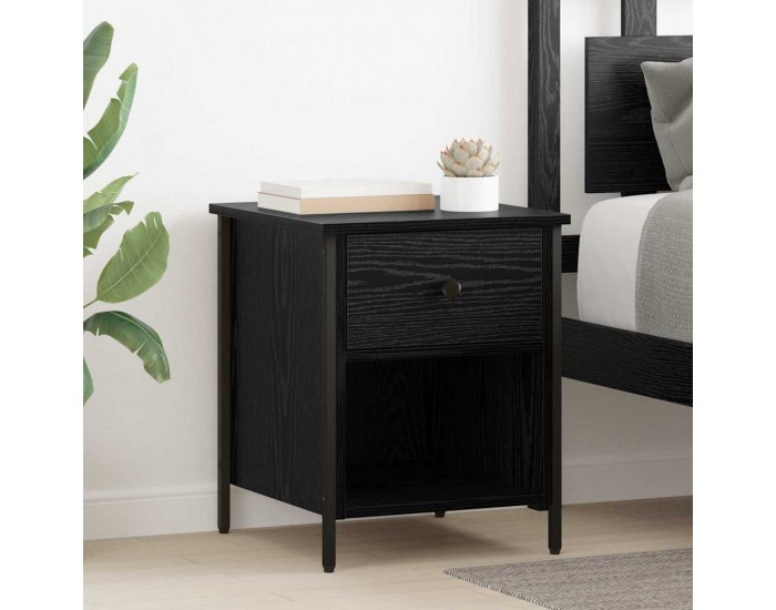Sonata H Нощен шкаф с чекмедже Черен дъб 40 x 42 x 50 cm Инженерно дърво
