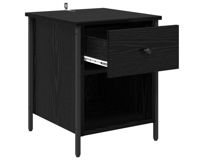 Sonata H Нощен шкаф с чекмедже Черен дъб 40 x 42 x 50 cm Инженерно дърво