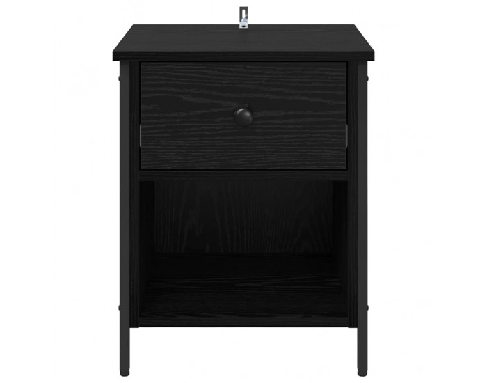 Sonata H Нощен шкаф с чекмедже Черен дъб 40 x 42 x 50 cm Инженерно дърво