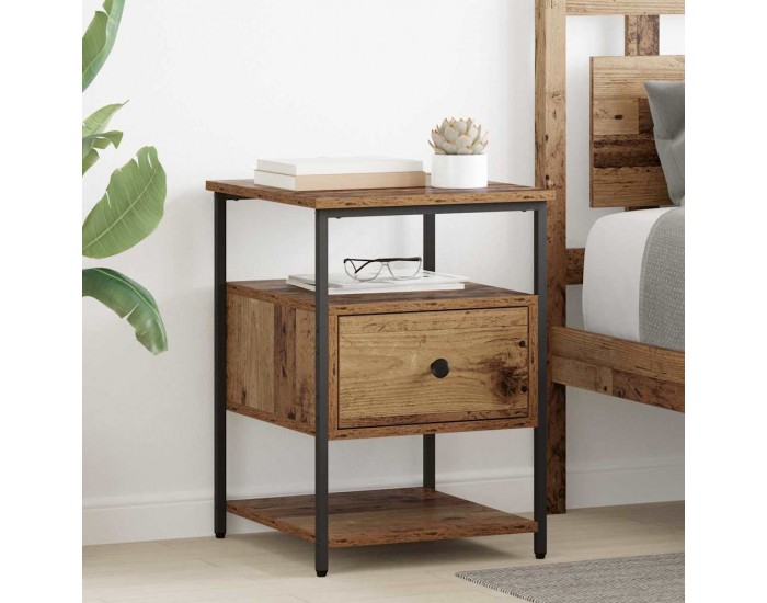 Sonata H Нощен шкаф 2 pcs Старо дърво 40 x 42 x 56 см Инженерно дърво