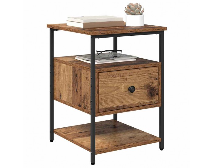 Sonata H Нощен шкаф 2 pcs Старо дърво 40 x 42 x 56 см Инженерно дърво