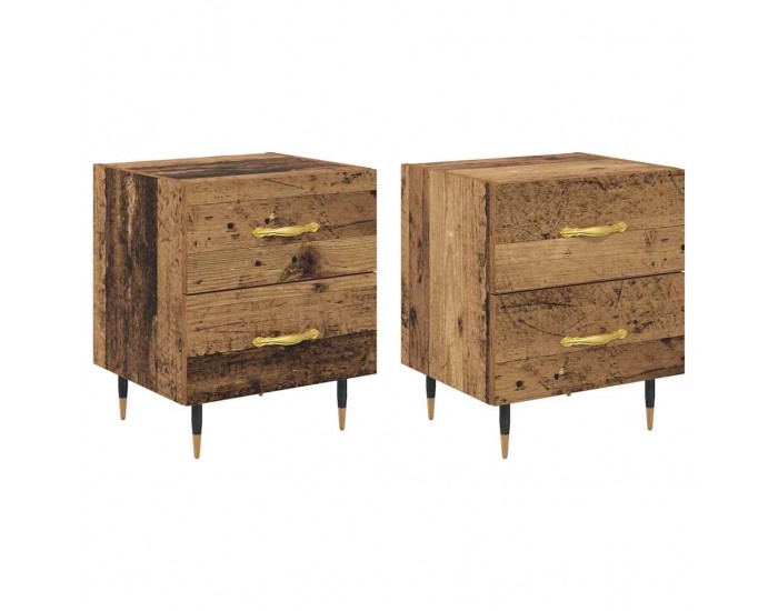 Sonata H Нощен шкаф 2 pcs Старо дърво 40 x 35 x 47.5 см Инженерно дърво