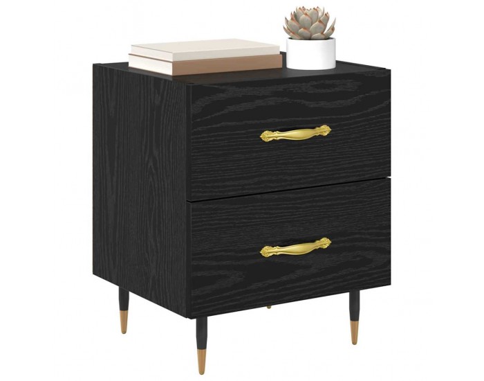 Sonata H Нощен шкаф Черен дъб 40 x 35 x 47.5 см Инженерно дърво