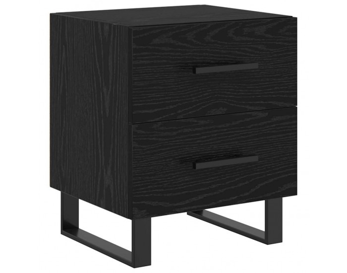 Sonata H Нощни шкафчета с чекмедже 2 pcs Черен дъб 40 x 35 x 47.5 см