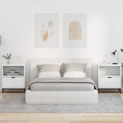 Sonata H Нощни маси 2 pcs Бяло 49 x 36 x 61 см Инженерно дърво - Нощни шкафчета