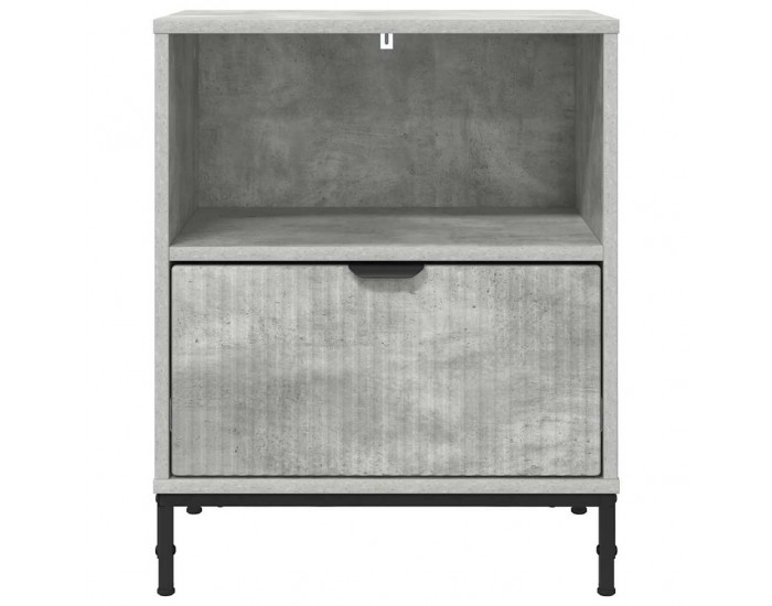 Sonata H Нощно шкафче Бетонно сиво 49 x 36 x 61 см Инженерно дърво