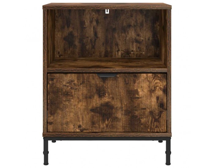 Sonata H Нощно шкафче Опушен дъб 49 x 36 x 61 см Инженерно дърво