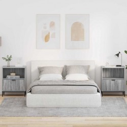 Sonata H Нощни маси 2 pcs Сив сонома 49 x 36 x 61 см Инженерно дърво - 