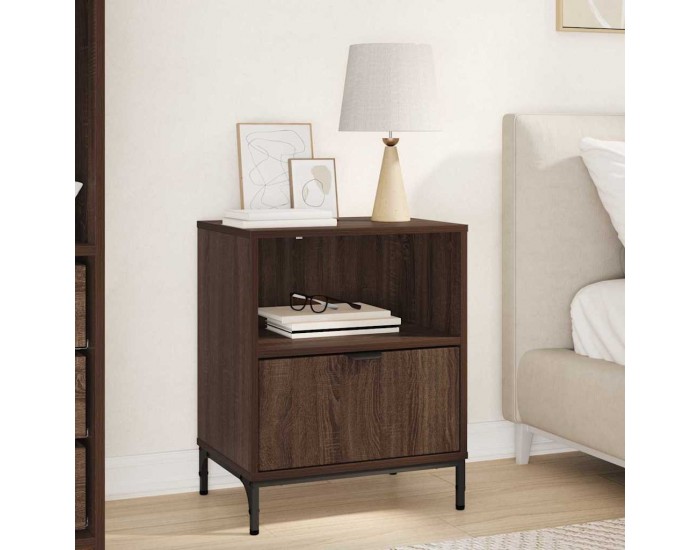 Sonata H Нощно шкафче Кафяв дъб 49 x 36 x 61 см Инженерно дърво