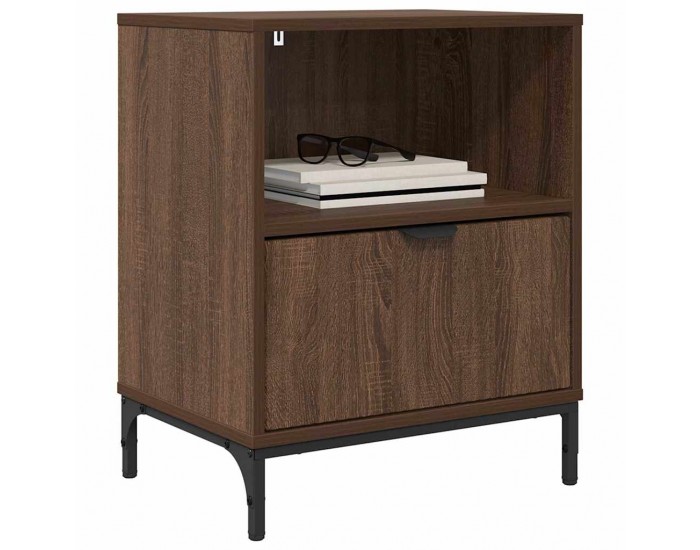 Sonata H Нощно шкафче Кафяв дъб 49 x 36 x 61 см Инженерно дърво