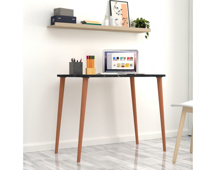 Бюро Kongsberg 70x90x60cm мрамор, черно []