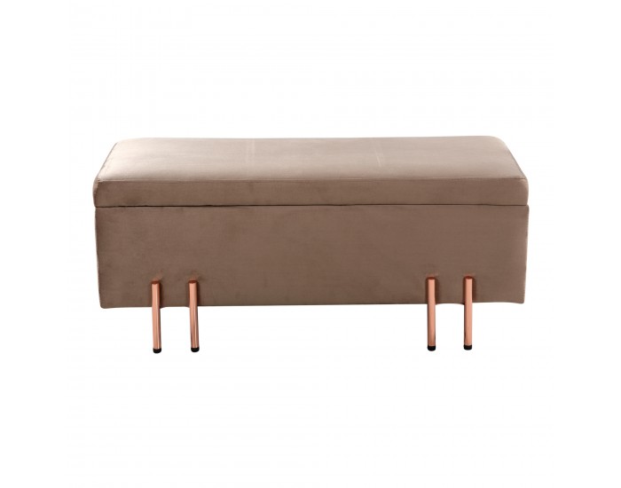 Кадифена ракла Dals 118x40x42 cm кафява []