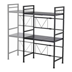 Sorsele регулируем кухненски рафт 79x40-63x32 см черен [] - Sonata G