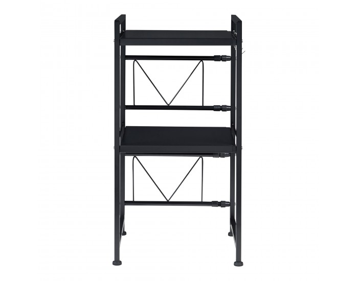 Sorsele регулируем кухненски рафт 79x40-63x32 см черен []