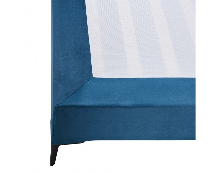 Двойно легло Lilla velvet 180x200 см синьо []