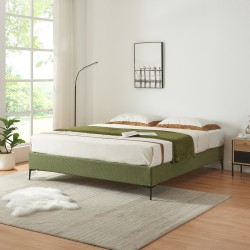Двойно легло Lilla Cord 160x200 cm Green [] - Спалня