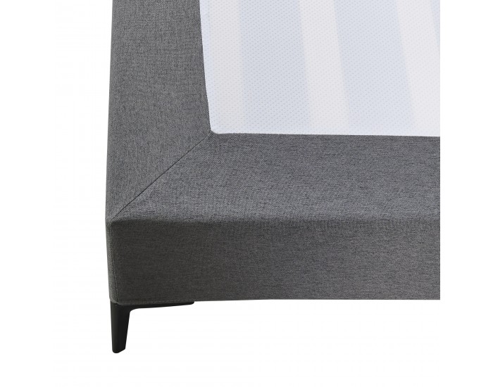 Двойно легло Lilla Textil 160x200 см тъмно сиво []