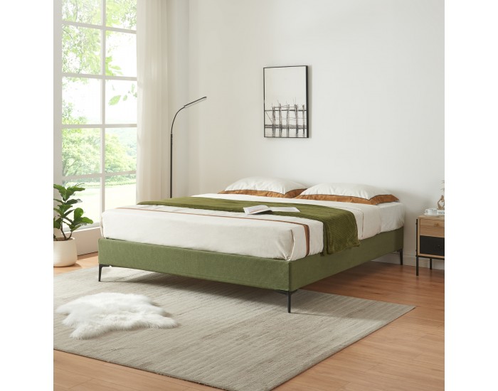 Двойно легло Lilla Cord 140x200 cm Green []