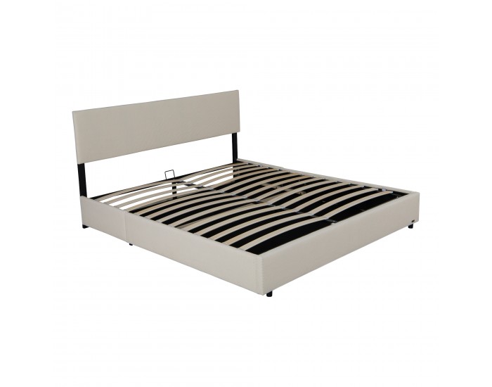 Тапицирано легло Juva Cord с ламелна рамка 180x200 см Beige Corium Тапицирано легло Juva Cord с ламелна рамка 180x200 см Beige Corium