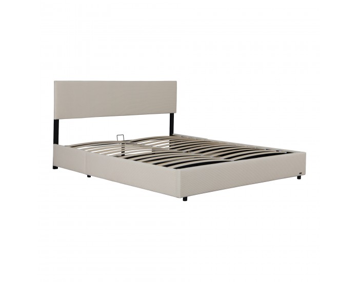 Тапицирано легло Juva Cord с ламелна рамка 140x200 см Beige Corium Тапицирано легло Juva Cord с ламелна рамка 140x200 см Beige Corium